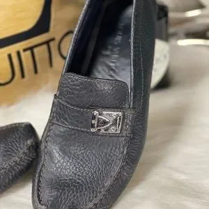 Louis Vuitton | Shoes | Louis Vuitton Black Leather Driver 